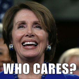 Illustration for article titled Get Your Own Handy Dandy Nancy Pelosi WHO CARES Meme!
